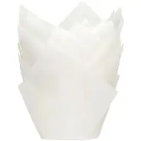 House of Marie muffin tulip cups 36 stuks - wit