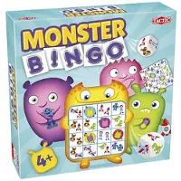Tactic Monster Bingo – Bordspel – Bingo - Kinderbingo met Monsters – Kleurrijk en Spannend – Familiespel – 2 tot 4 Spelers – Vanaf 4 Jaar