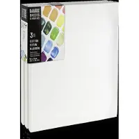 LIQUITEX 471050060 Basics Canvas 50 x 60 cm – Set van 3 | 100% Katoenen Canvas ca. 280 g/m² | Drievoudig Geprimed | Voor Acryl- & Olieverf