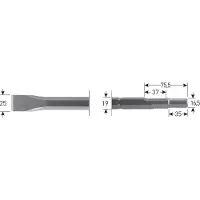 Rotec 6-kant Plattebeitel 400mm 6-kant ø19,0 / ø16,5x35 - 2153011