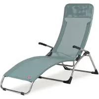 Fiam Samba Deck Chair Sage - Ligstoelen en ligbedden Aluminium Green - 045XW ALU SG