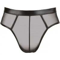 Svenjoyment Underwear Wetlook slip met open achterkant