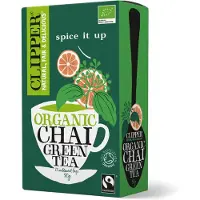 Clipper thee Clipper Chai Green Tea - kruidige groene thee met kaneel en kardemom - 20 stuks