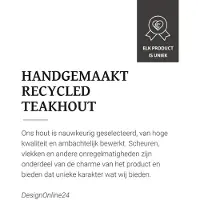 DTP Home Metropole eettafel teakhout 250x95x78cm