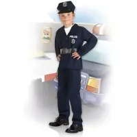Boland - Kostuum Politieagent (7-9 jr) - Kinderen - Agent - Politie en Boeven
