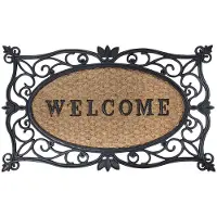 Esschert Design Kokosmat Welcome Naturel 45 X 75 X 1 Cm