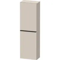 Duravit Hoge Kast D-Neo Kolomkast Wand 132 cm Rechtsdraaiend Mat Taupe