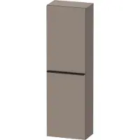 Duravit Hoge kast d-neo kolomkast wand 132 cm linksdraaiend mat basalt