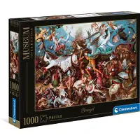 Clementoni - Puzzel - 1000 Stukjes - De Val van de Rebel Engelen - Kunstpuzzel voor Volwassenen en Kinderen