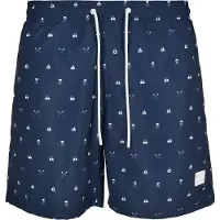 Urban Classics Zwemshorts marine / wit