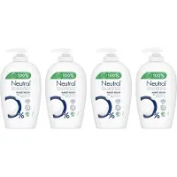 Neutral Hand Wash Vloeibare Zeep - Handzeep - 4 x 250 ml Voordeelverpakking