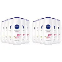 Nivea Douchegel Rose & Almond Oil - 12 x 250 ml