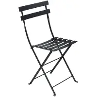 Fermob Bistro Stoel Metaal - Tuinstoelen Gelakt Staal Liquorice - 10142-1