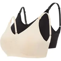 Mamalicious Voedingsbh 'MLIlja' lichtbeige / zwart