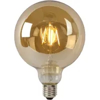 Lucide G125 - Filament lamp - Ø 12,5 cm - LED Dimb. - E27 - 1x8W 2700K - Amber