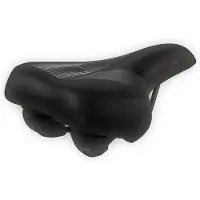 Selle Monte Grappa Zadel, , , model Ziva plus, kleur zwart, met elastomeren zadelpen