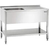 Bartscher Spoeltafel 700, spoelbak links, 160(B)x70(D)x85(H)cm