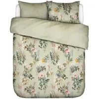 Essenza Dekbedovertrek Zina Pistache Satijn-200 x 200 / 220 cm | 2-Persoons