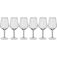 Alpina Wijnglazen Rode Wijn - 6 Stuks Rode Wijnglazen - Wijnglas 53cl - Wijnglazen Set - Glazenset voor Diner - Wijn Glazen - Helder Glas
