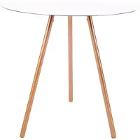 XLBoom | Bijzettafel Elle aluminium wit 45x45x50 cm bijzettafels | NADUVI