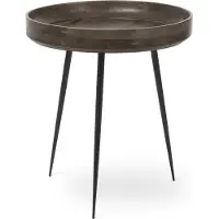 MATER Bowl medium tafel mango sirka grey, zwart onderstel