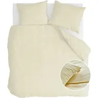 Walra Dekbedovertrek Vintage Cotton Geel Katoen-240 x 200 / 220 cm | Lits-Jumeaux