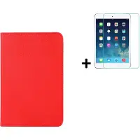 Modo Hoesje iPad Pro 10.5 2017 - 10.5 inch - Hoesje iPad Air 3 10.5 2019 - iPad 10.5 Bookcase Hoes - Screen Protector iPad 10.5 - Rood Hoesje + Tempered Glass