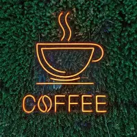 Groenovatie LED Neon Verlichting - Coffee - Incl. Adapter - 70 x 57 cm