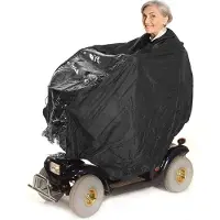 Bramble regencape scootmobiel 163 x 141 cm nylon zwart
