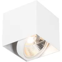 QAZQA Design opbouwspot wit vierkant GU10 111mm - Box
