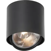 QAZQA Design opbouwspot zwart verstelbaar GU10 111mm - Impact