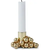 Gejst Molekyl Kandelaar 1 Messing - Kandelaars Staal Brass - 10003
