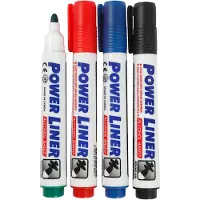 Creotime Whiteboard stiften, 4 mm lijn, 4 assorti