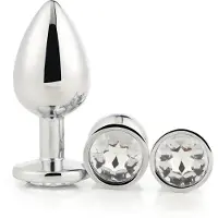 Dream Toys Gleaming Love - anaalplugset (zilver, 3-delig)