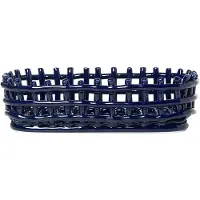 Ferm Living Decoratie Schaal Ceramic Oval Blue