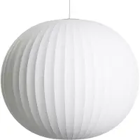 HAY Design hanglamp Nelson Ball Bubble, dimbaar, wit / opaal, Woon-/ Eetkamer, Kunststof, Design, hanglamp