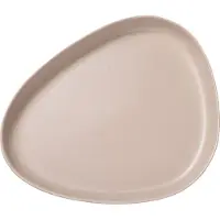 Lind DNA Curve Stoneware serveerschaal 30x35 cm Sand