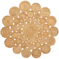 Nordal Lucia vloerkleed - jute Ø150cm