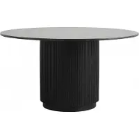Nordal A/S ERIE ronde eettafel - zwart marmeren blad