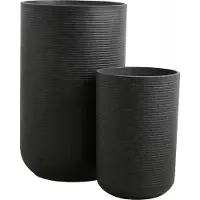Nordal Granito bloempotten zwart - 29008