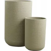 Nordal Granito bloempotten creme - 29007