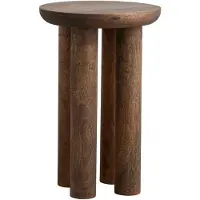 Nordal Denmark Helin bijzettafel mangohout bruin 32x32x49cm