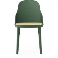 Normann Copenhagen Tuinstoel Allez Molded Wicker Seat Park green