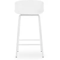 Normann Copenhagen Hyg barkruk metalen poten 65 cm Wit