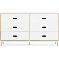 Normann Copenhagen Kabino dressoir met 6 lades wit