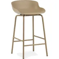 Normann Copenhagen Hyg barkruk metalen poten 65 cm Zand