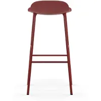 Normann Copenhagen Barstoel Form Barstool 75 cm Steel Red