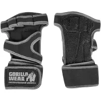 Gorilla wear Yuma Krachtsport Handschoenen - Zwart/Grijs - L