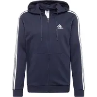 Adidas Jas met capuchon Essentials French Terry 3-Bandes Full-Zip | Maat S