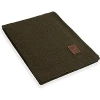 Knit Factory Jesse Gebreid Plaid - Woondeken - plaid - Wollen deken - Kleed - Groen - 160x130 cm